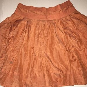 Mini flows orange skirt